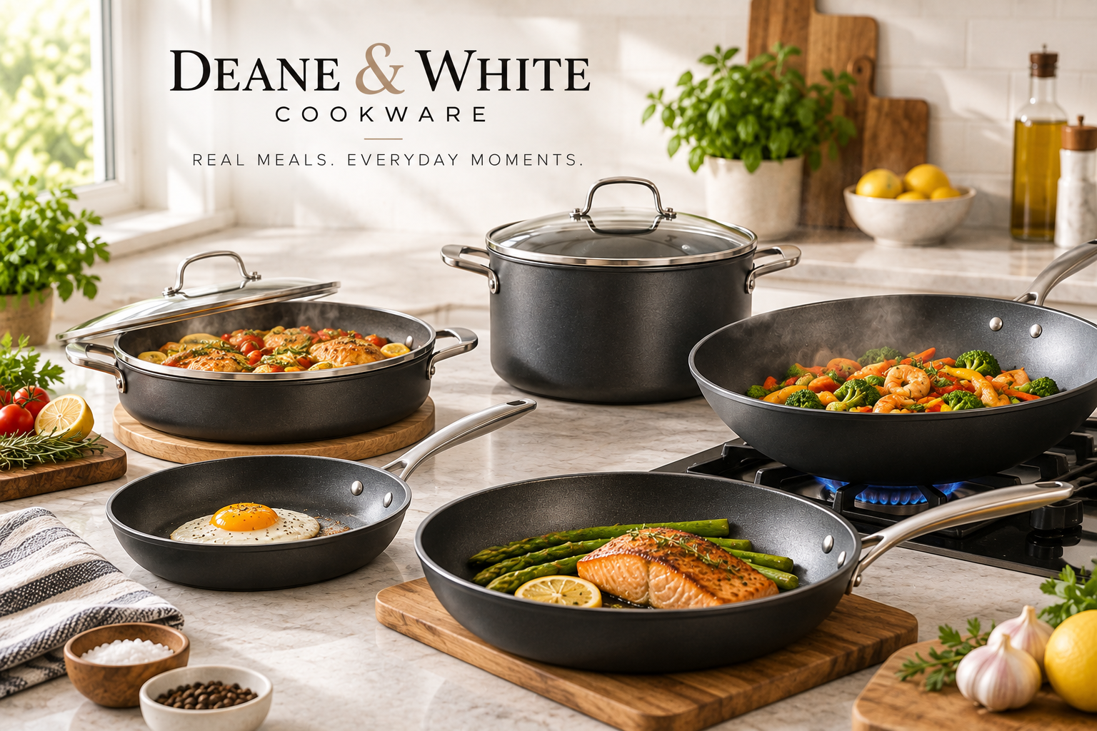 Deane & White cookware for everyday cooking