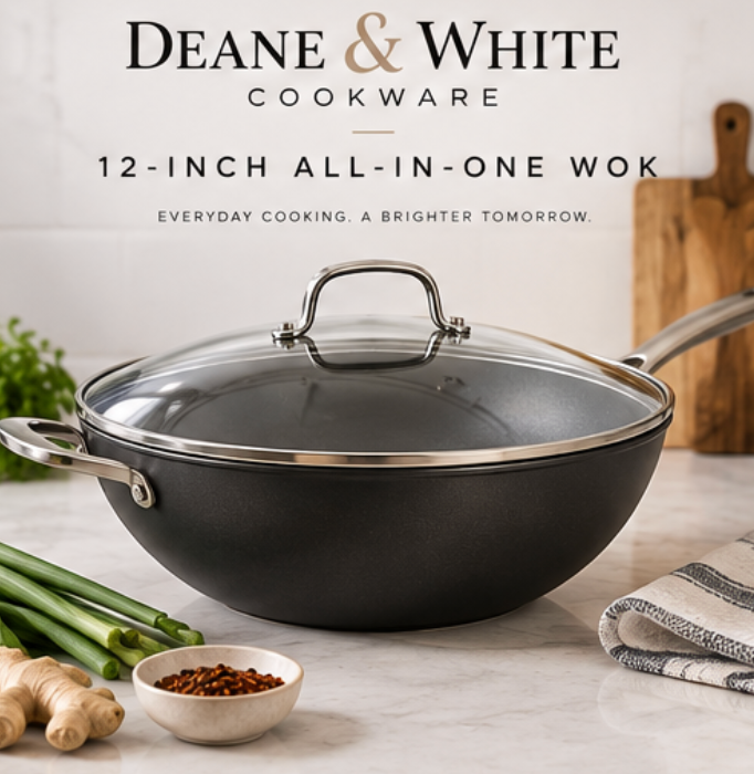 D&W 12-Inch All-In-One Wok with Lid
