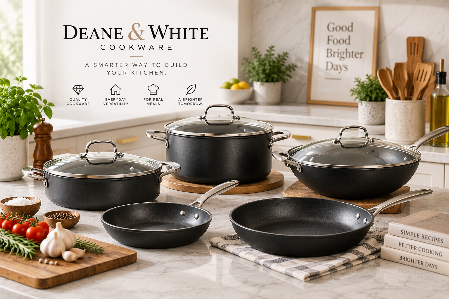 Cookware collection for a modern kitchen